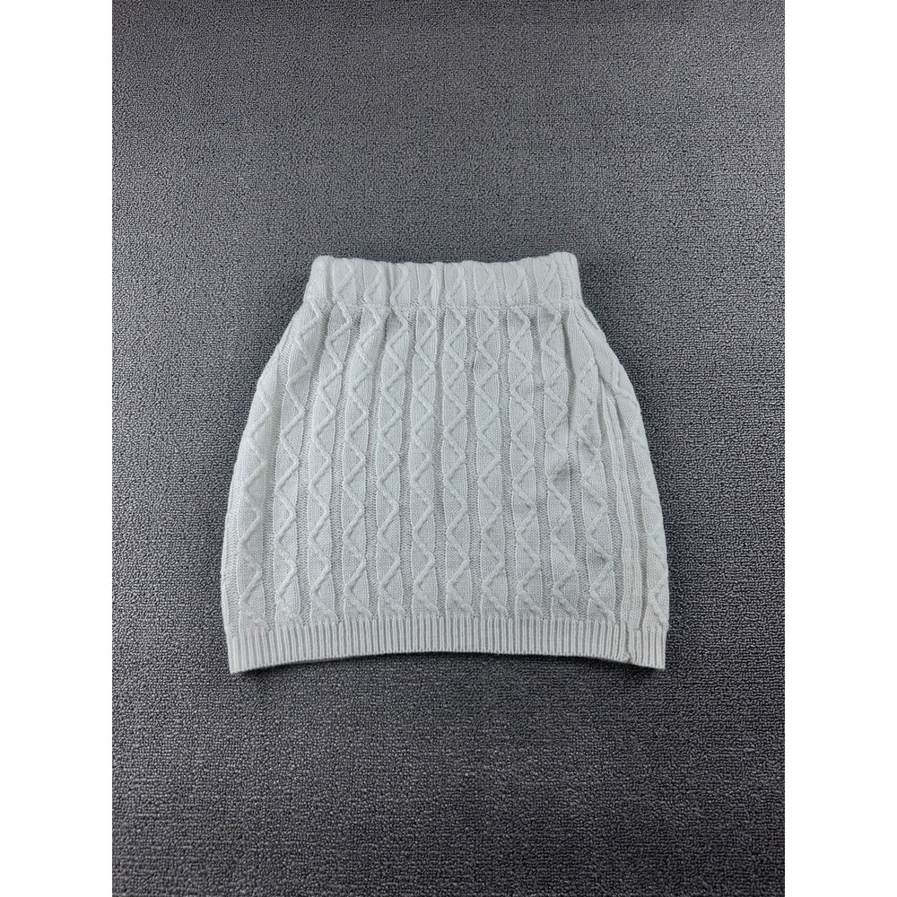Princess Polly Skirt Women XS/S White Mini Knit High Rise Cozy Preppy Cocktail